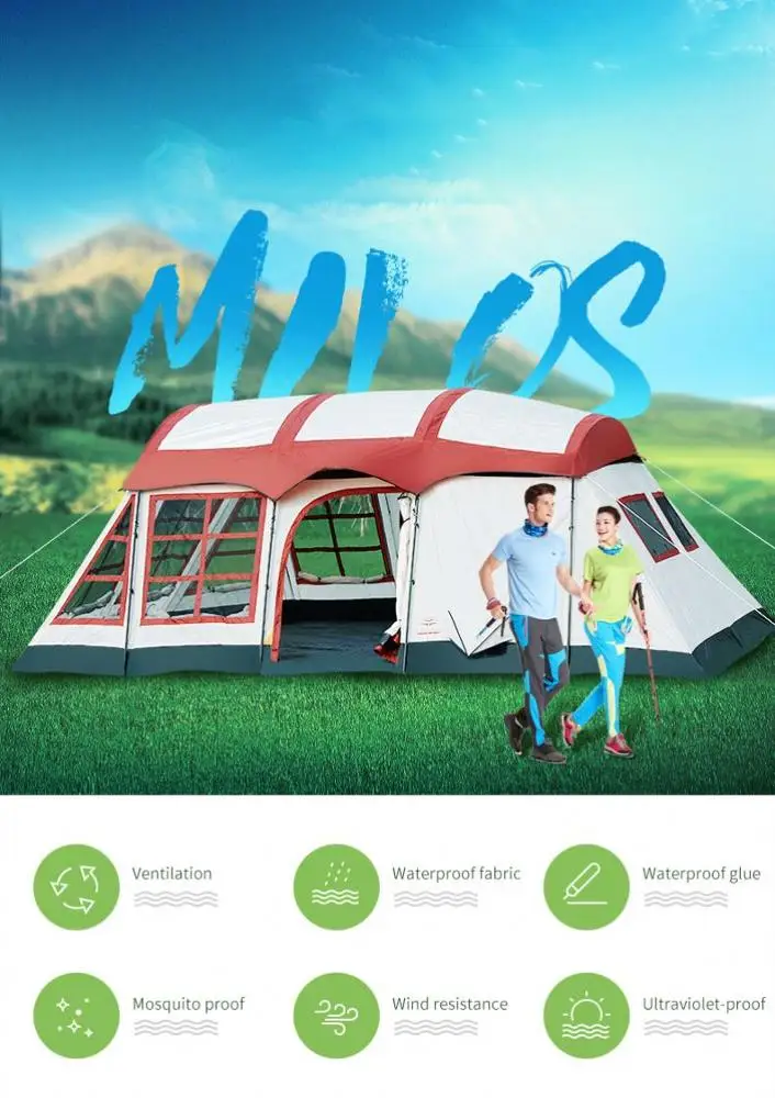 Sunshine Leisure Tents Outdoor Canvas Pop Up Foldable 5-7 Person Party Tent