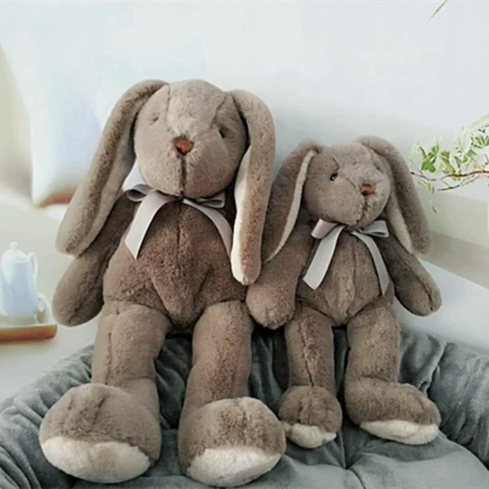 Cute stuffed doll soft toys long ears easter decoration plush bunny rabbit