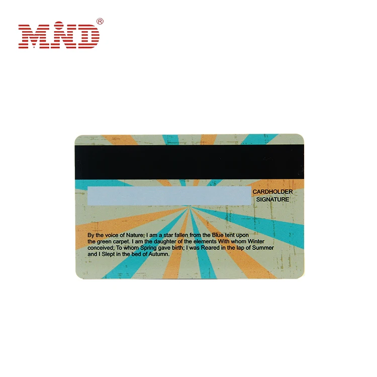 High quality iso standard size pvc blank card with magnetic stripe
