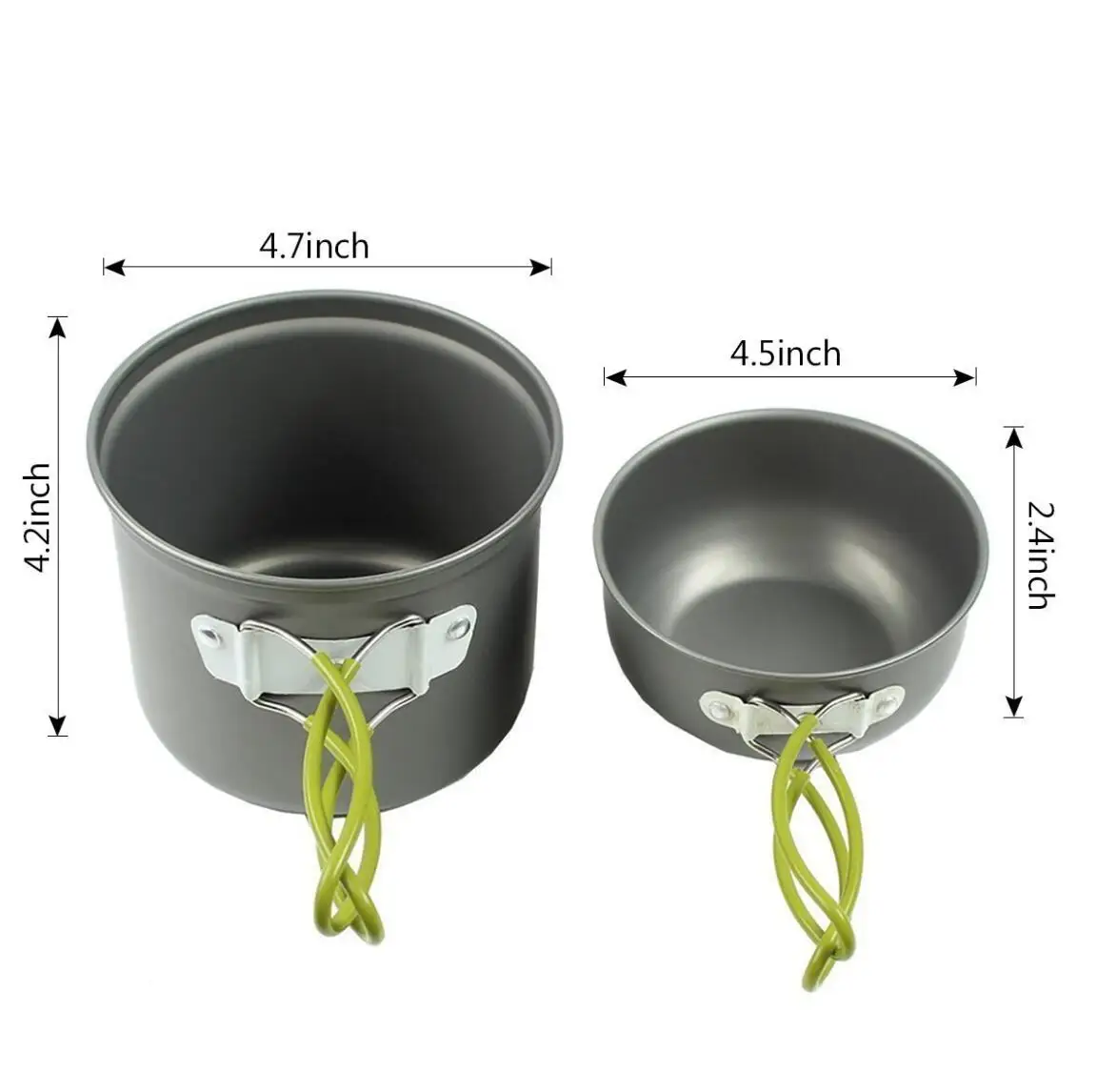 Hot  product outdoor portable camping pot set for 1-2 people picnic cookware