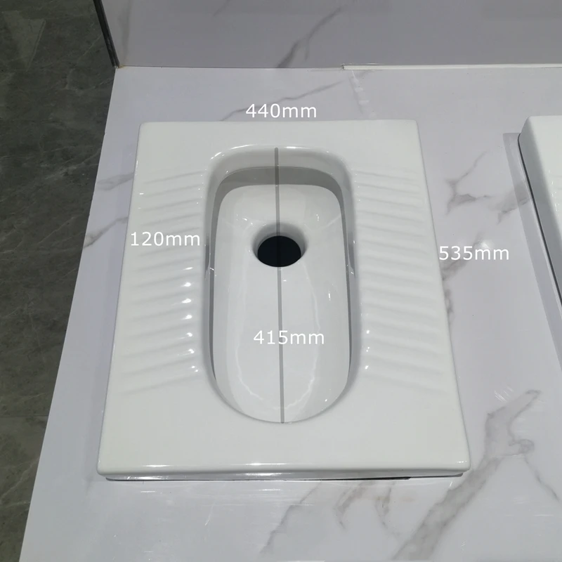 water closet squat toilet pan with tank