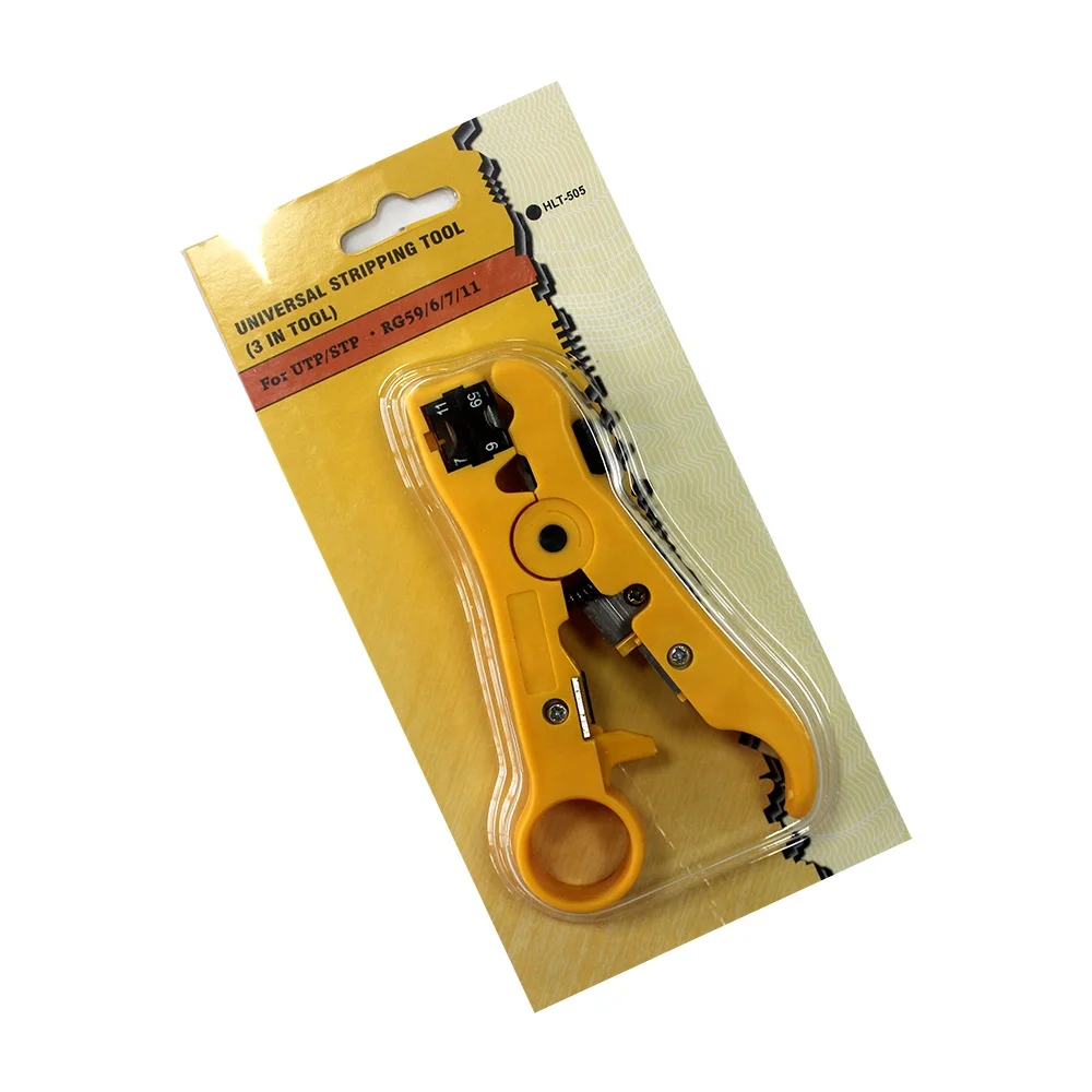 RG59/6/7/11 Coaxial Cable and LAN Network Cable Universal Cutting Stripping Tool