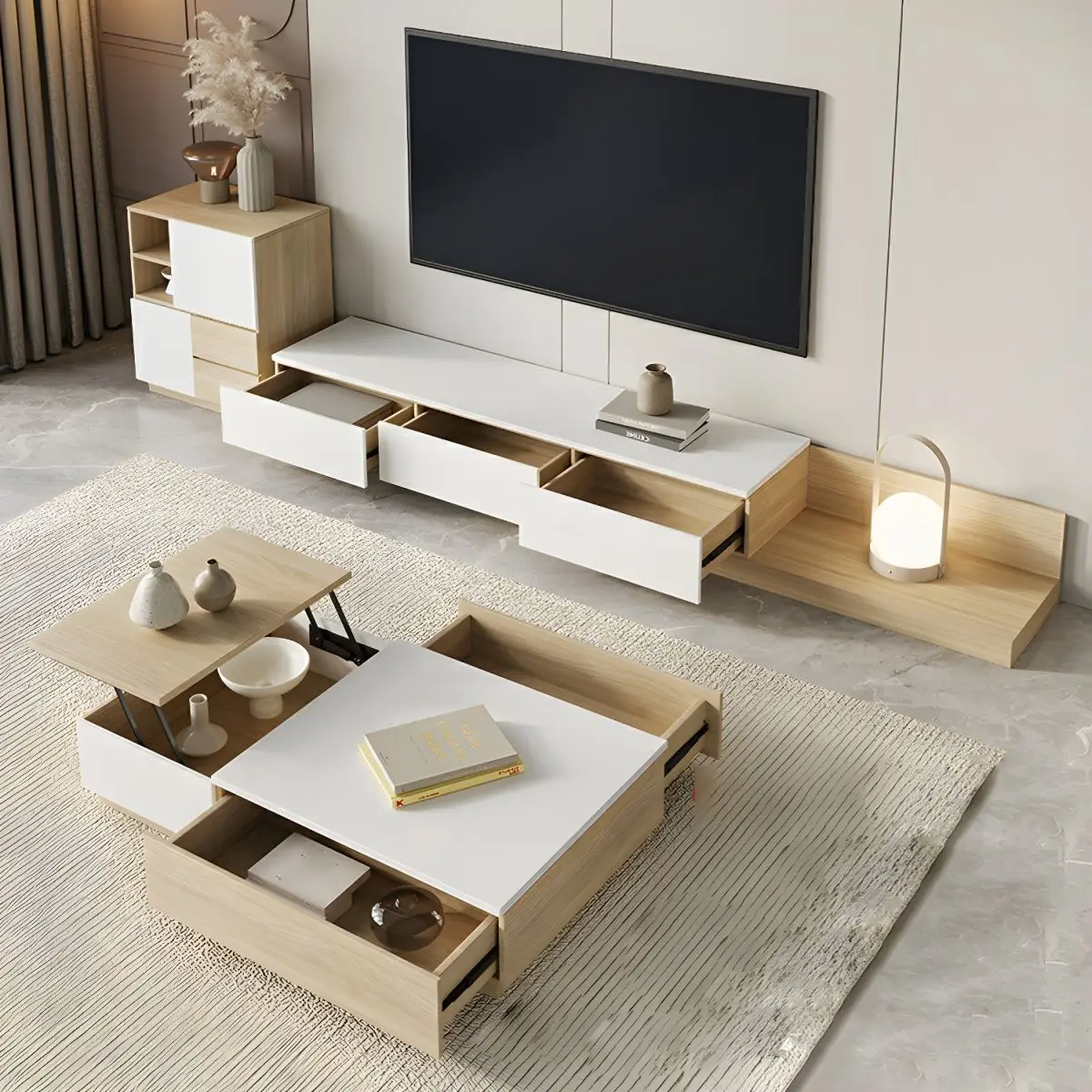Оптовая продажа роскошный ТВ-шкаф для гостиной деревянная подставки телевизора домашняя офисная мебель гостиная