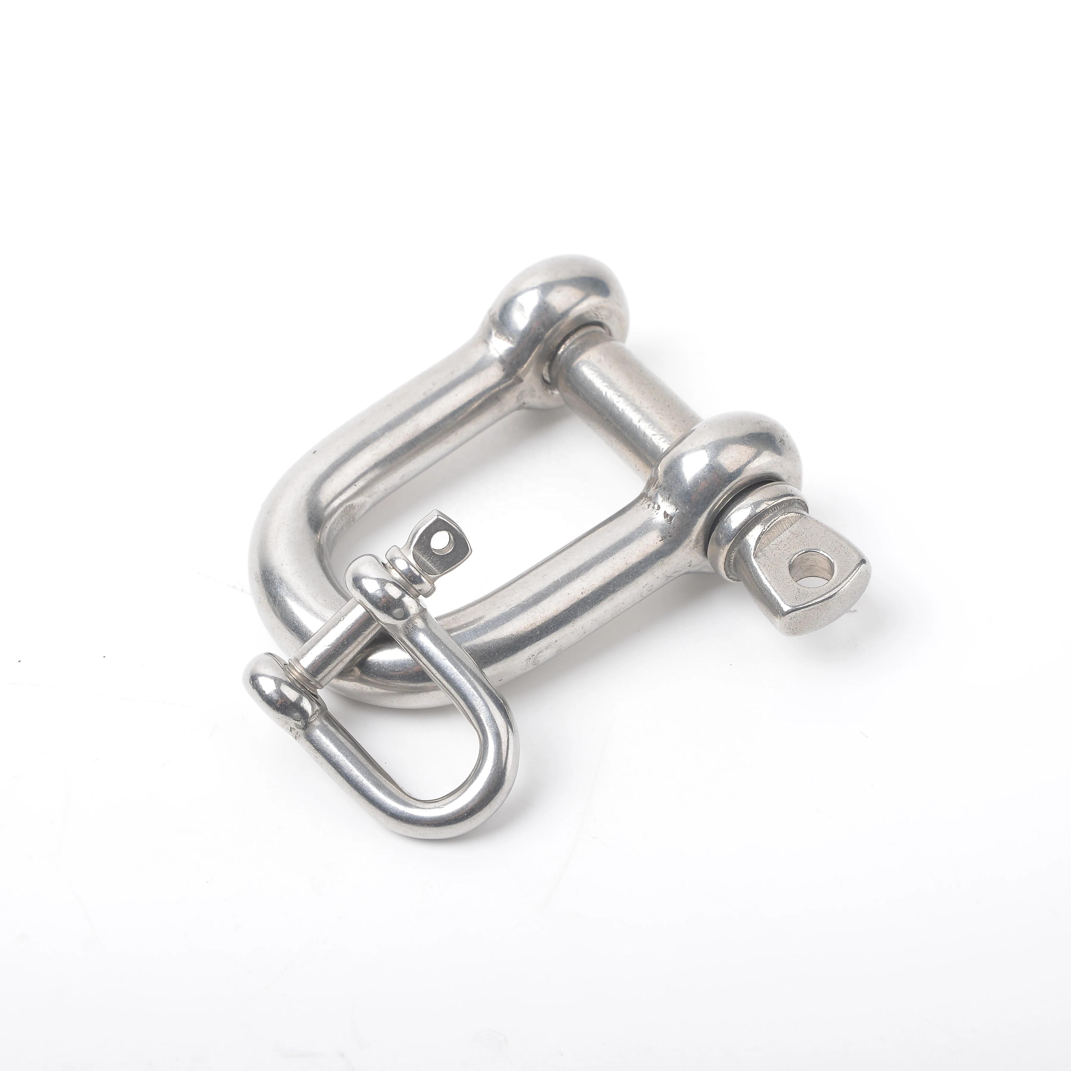 European Type Stainless Steel 304/316 Straight D Shackle Screw Pin Large Bow Shackle Safety Bolt Bow Shackle