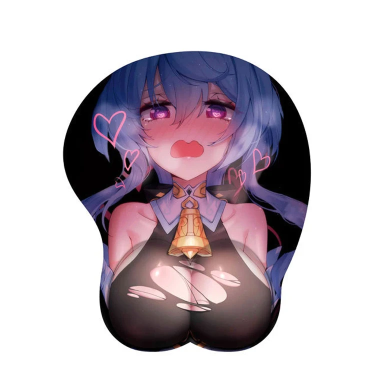 Customized Design 3D Mousepad Soft Touch Boobs Cushion Sexy Girl Buttock Breast Mouse Mat Non-slip Anime Mouse Pad Wholesale