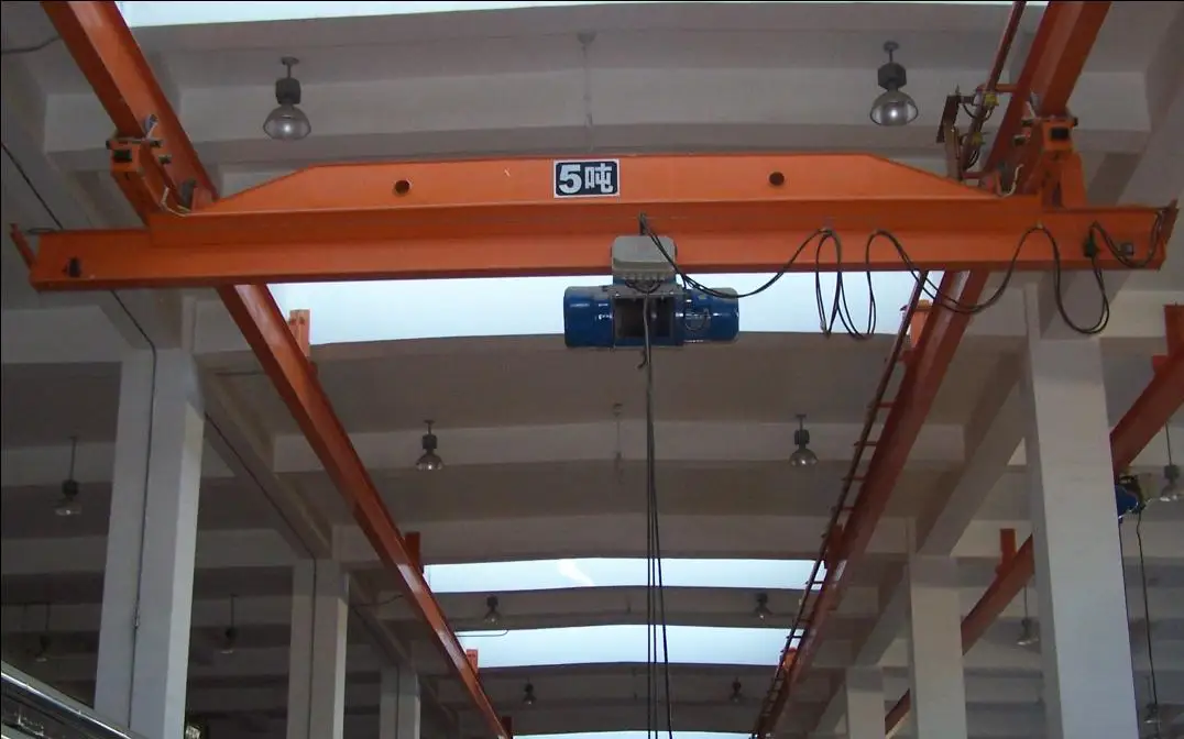 Food & Beverage Shops electric under slung remote control single girder overhead bridge crane