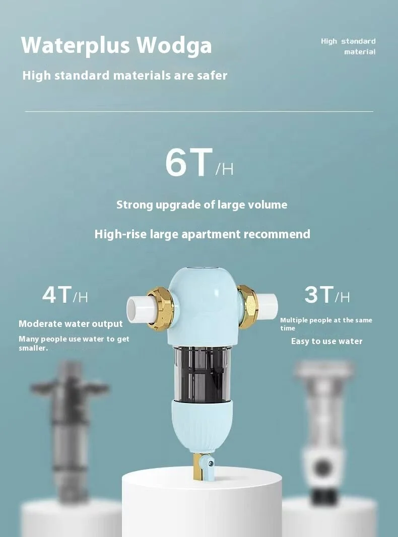High Quality Flushable water purification filter 316 stainless steel Water purifier  for Household & Outdoor Use