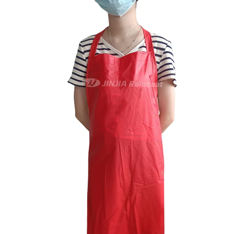 custom logo durable transparent aprons kitchen pvc waterproof apron designs patterns
