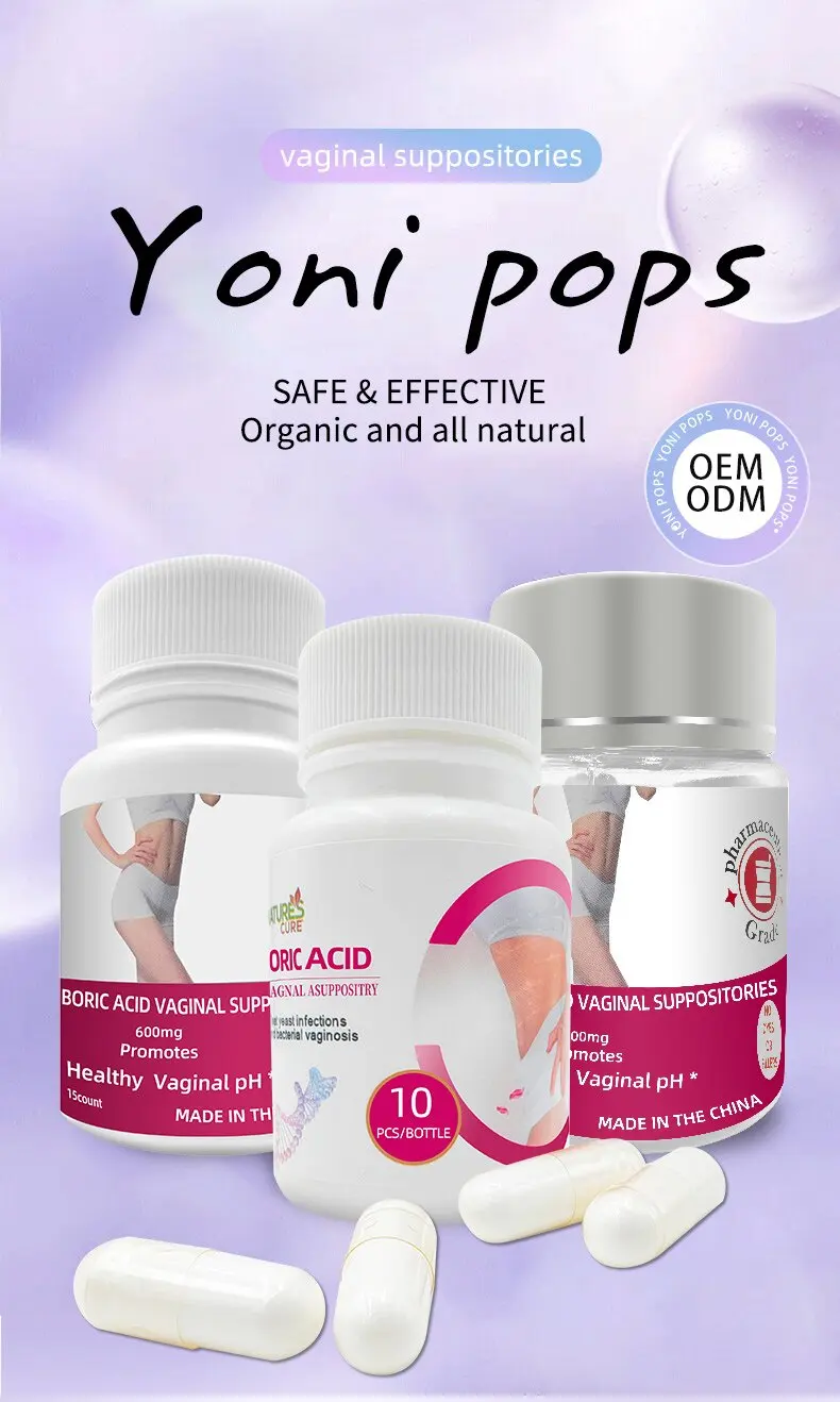 Boric suppositories vagina ph balance yoni pops boric acid suppositories pills vaginal for healthy feminine cleaning