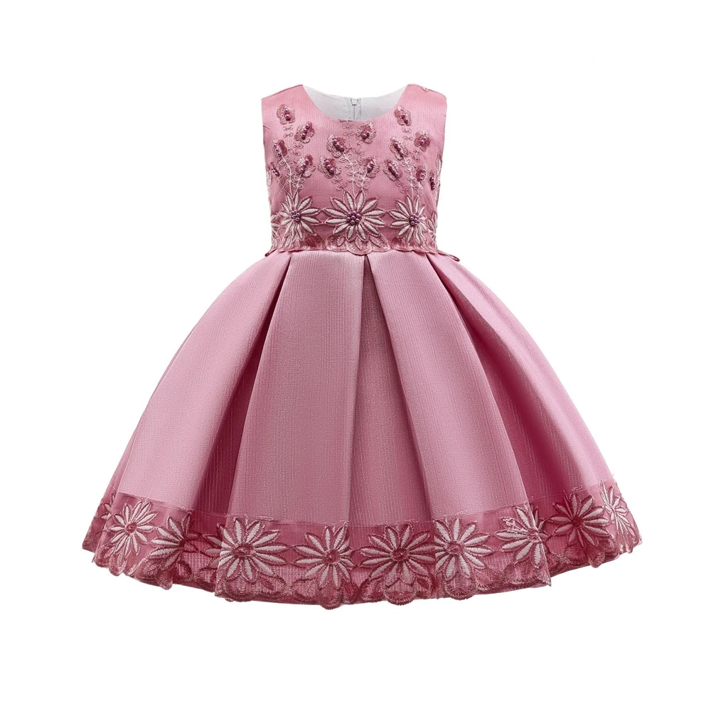 Летние свадебные платья для девочек 2-12 лет детское праздничное платье с цветами Прямая поставка 2022