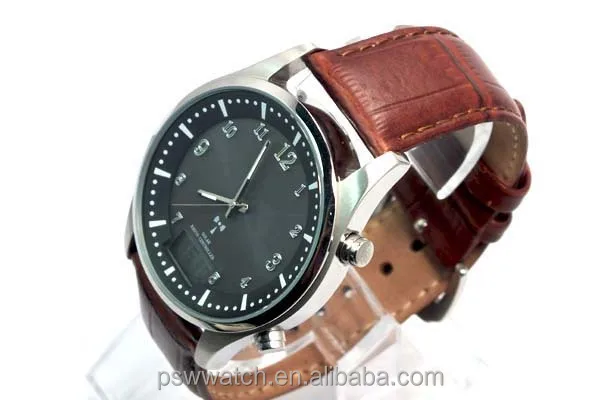 Men radio controlled waterproof wristwatches digital solar power male size sport chronograph watch gift set
