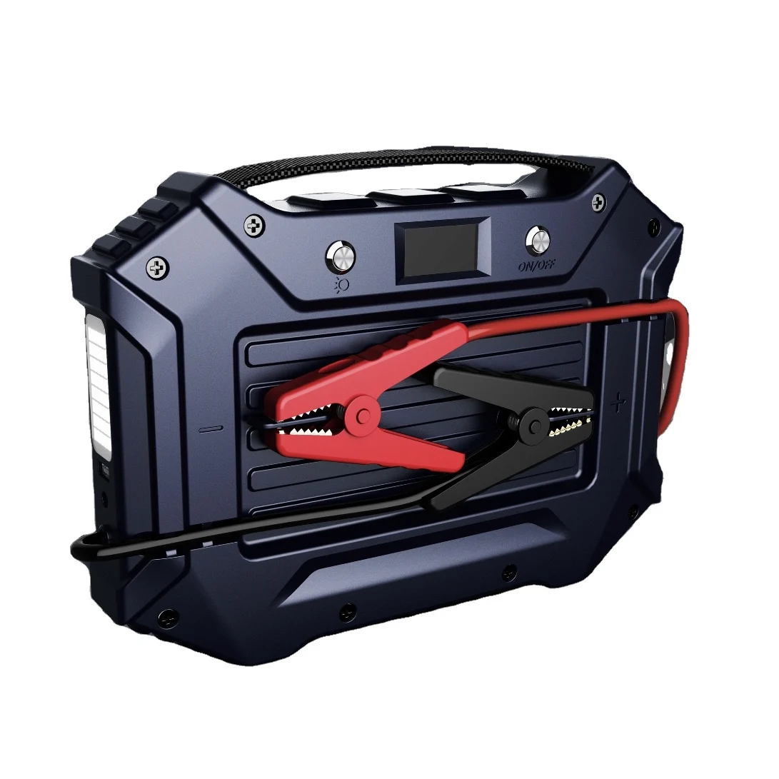 Emergency tool multi-function battery portable 12v 24v car jump starter with LCD screen