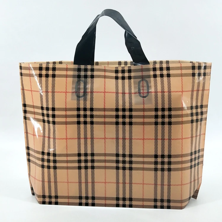 Factory Direct Sale Frosted Plastic Bag Transparent Shopping Bag