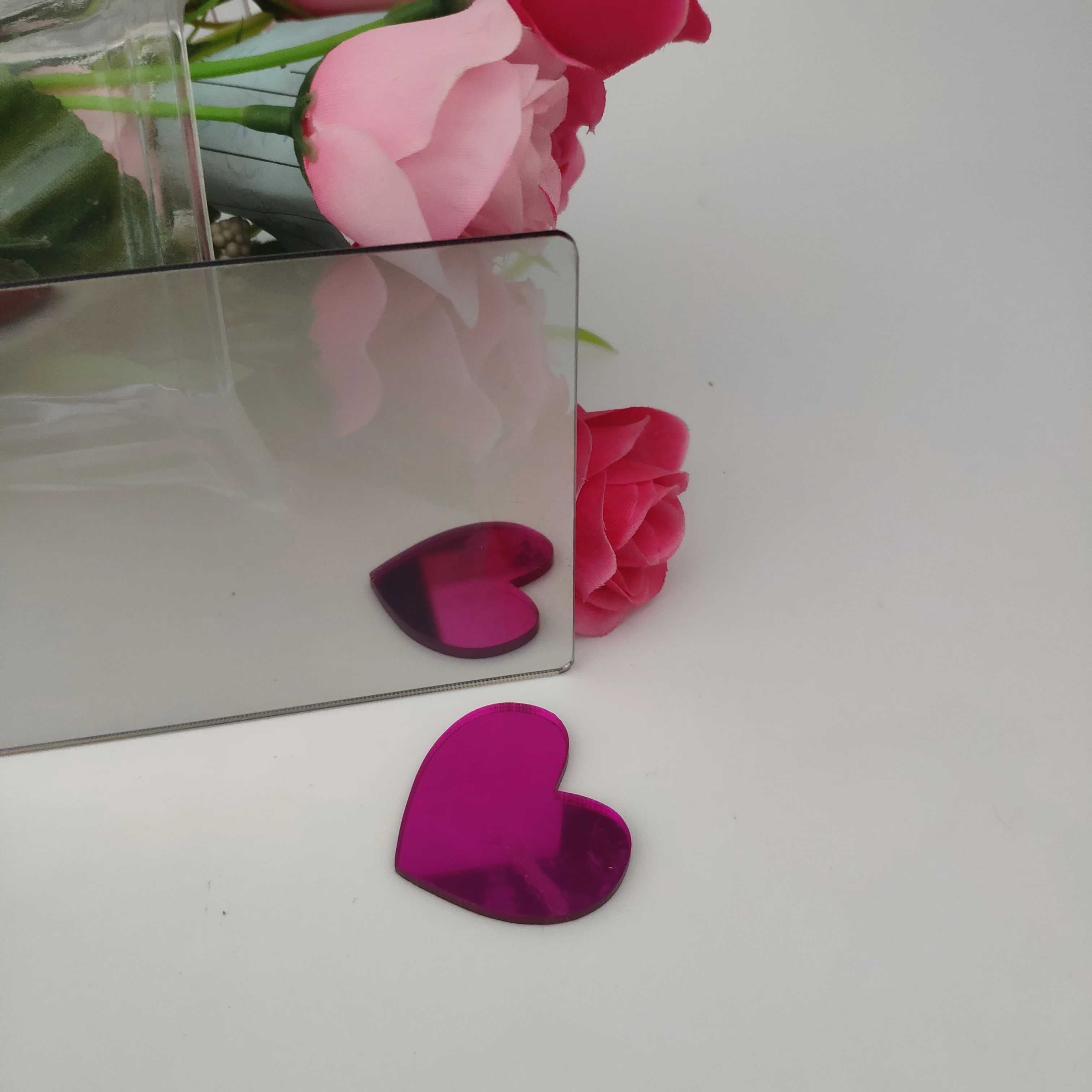 High light transmission plastic two way mirror sheet and cutting service infinity mirror