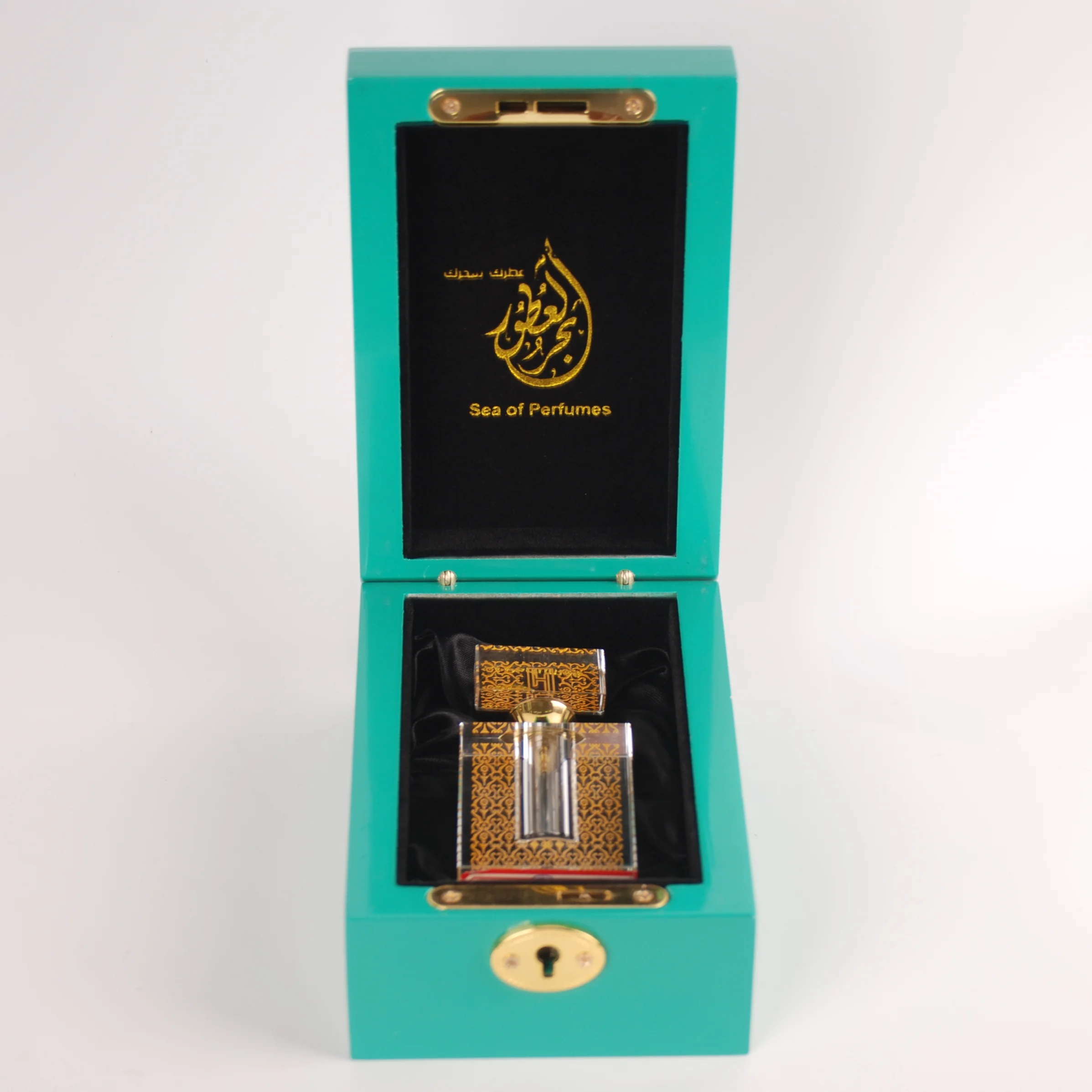 New Arrival Gift Oud Wooden Case Luxury In Malaysia Green Perfume Box Packaging