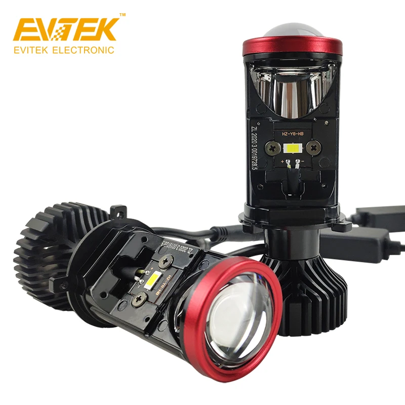 EVITEK Factory Price High Power  Wholesale Headlights Lens Y8 Mini H4 Led Headlight Projector