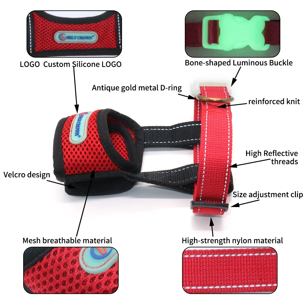 Funny pet dog muzzles custom safety adjustable dog muzzles soft mesh breathable dog muzzle