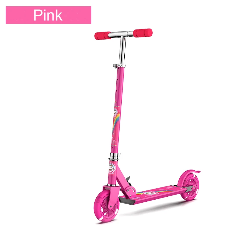 High quality pink color kick scooters for kids