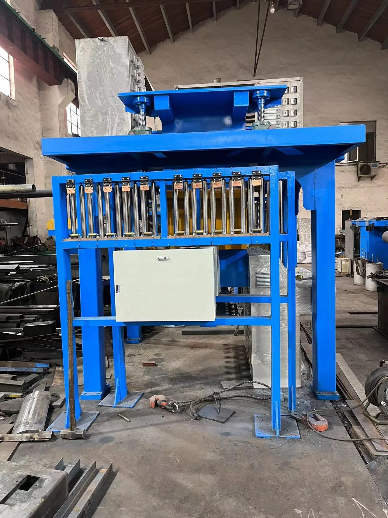 Power Frequency Copper  Melting Furnace Copper Rod Wire Tube Horizontal Continuous Casting Machine