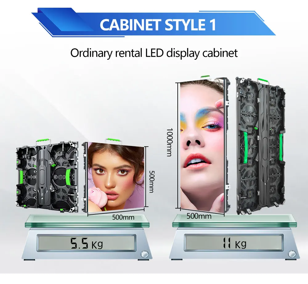 Full Color P1 P2 P2.9 P3.9 LED Screen Module Rental Live Show For Stage Background LED Display Video Wall  For Events And Stage