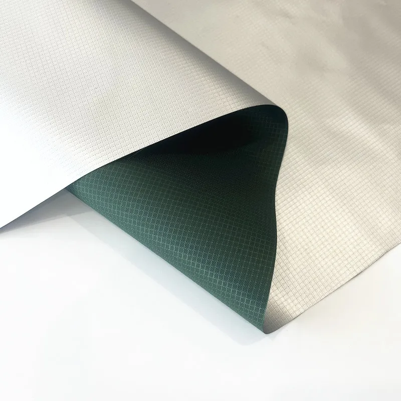 High quality 150D Oxford 100%polyester ripstop plaid blackout coated silver coating for outdoor tent car cover 100% black out