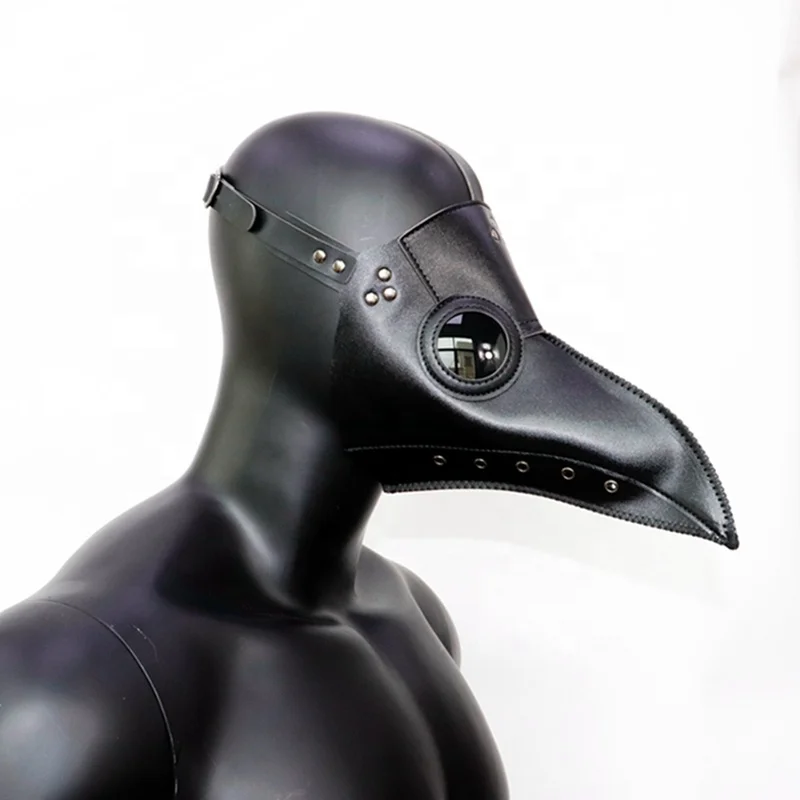 Halloween Carnival Costume as Killer Black Death Protective Mask, Steampunk Movie Props Holiday Party Masks