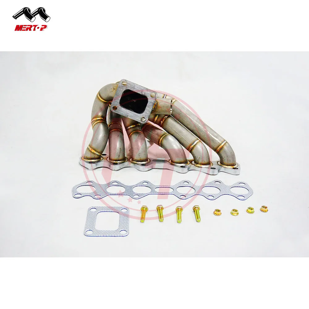 Mertop New Design 3mm Thick Exhaust Manifold for Toyo** SUPRA 2JZ GTE MANIFOLD VERSION2 93-98