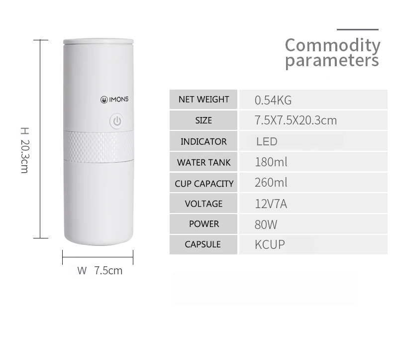 
K-cup coffee machine Portable coffee maker tea maker ground coffee CAN BOIL WATER in car use outdoor use 
