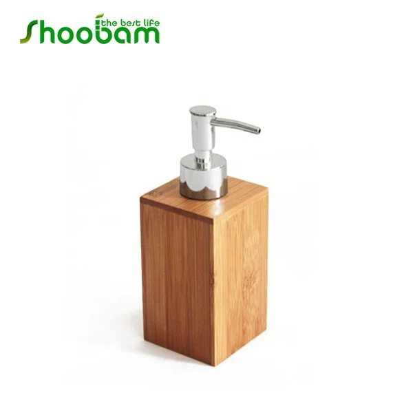 Bamboo Wooden Products Luxury Bathroom Essentials Accessory Set