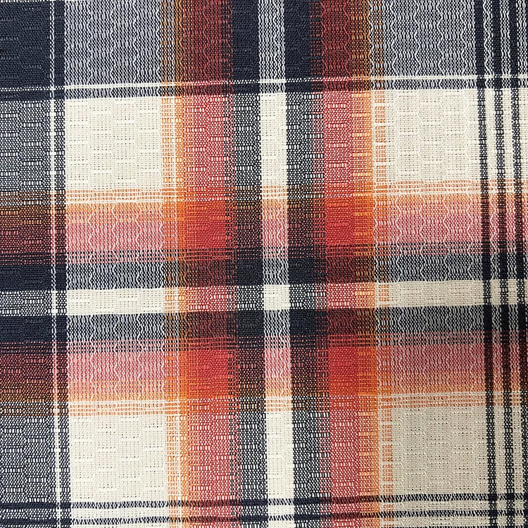 
Cheap Factory Price yarn-dyed check shirting fabric 100% Polyester 