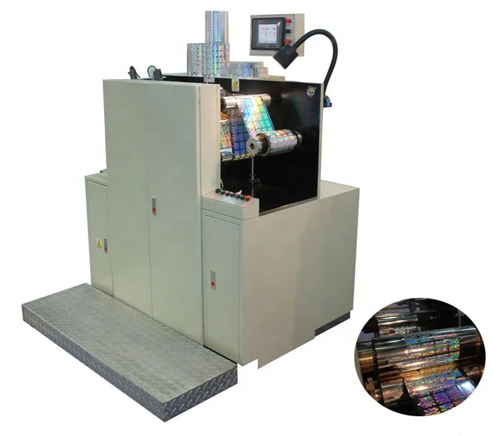 Automatic 3D  Label Printer Hologram Film Printing Holographic Equidistant Embossing Machine
