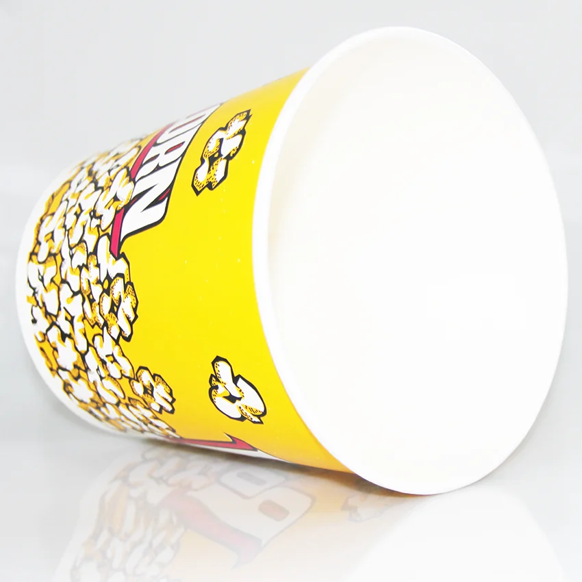 Huge Space Disposable Paper Popcorn Containers Bucket Paper Cup For Popcorn Good Quality