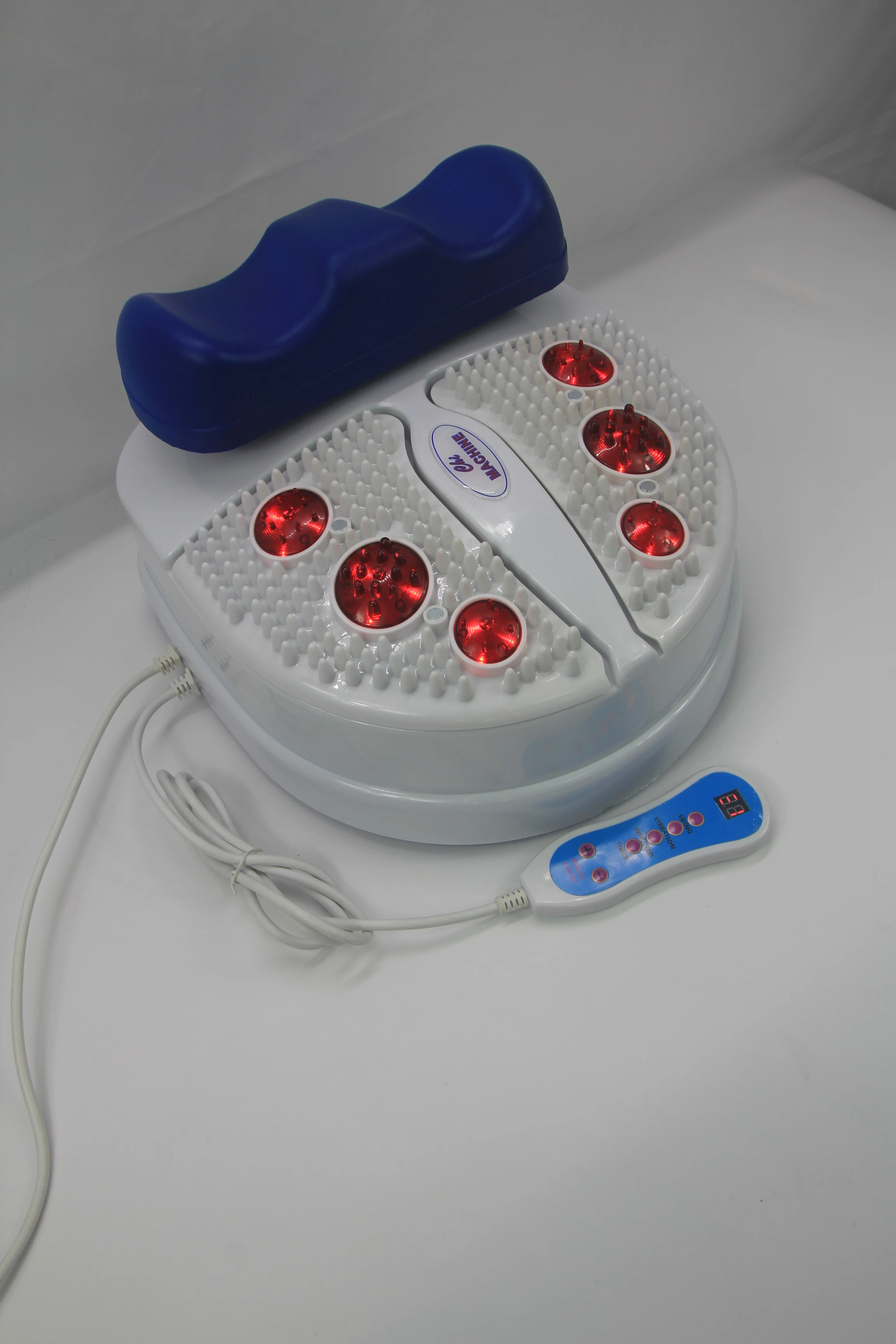 Vibro Therapy Passive Exerciser with Wired Remote Control Adjustment Foot Swing Blood Circulation Chi Machine