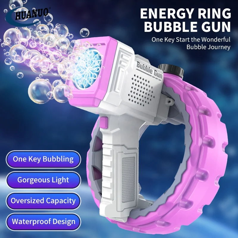 Adults Outdoor Electric Massive Bubble Gun Pistol Automatic Bubble Maker 600 ml Tank Bubble Machines