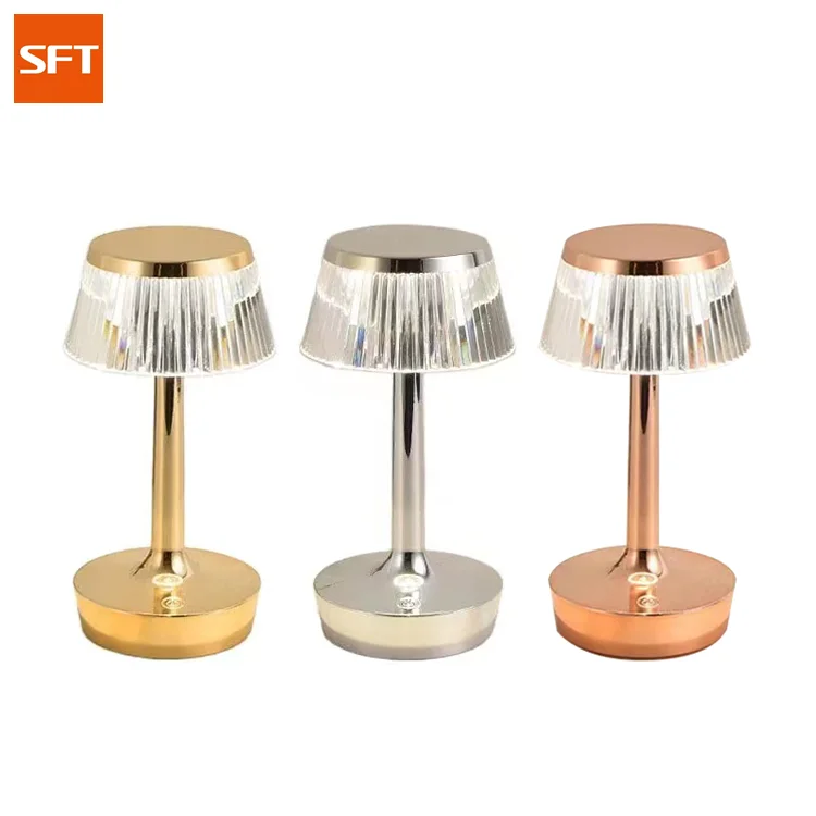 SFT Latest LED Mushroom night lights rechargeable battery cordless table lamp restaurant lights
