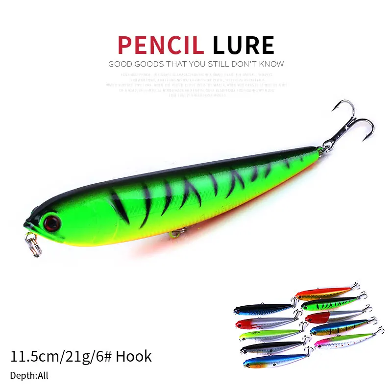 lures hard plastic bait sinking pencil lure