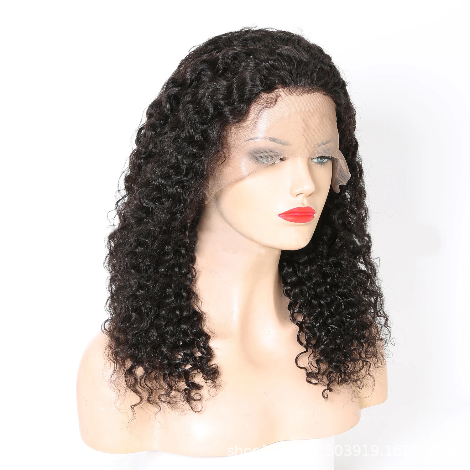 Alibaba supplier factory wholesale lace wigs 100% virgin human hair lace frontal wigs 13x4 afro kinky curly wig peruka  Perucke