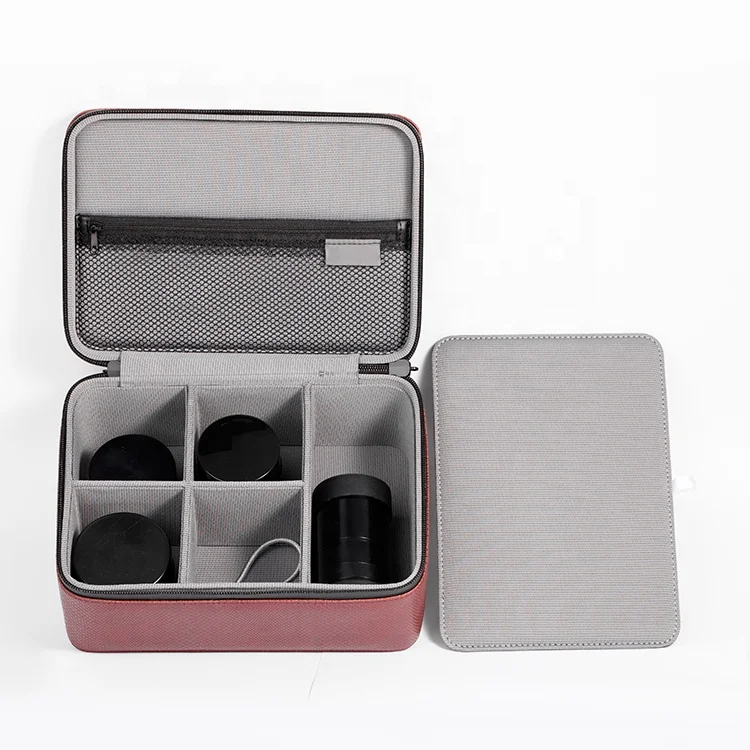 Multiple storage spaces Lock and cover Leather ziplock smell proof bag custom with handle