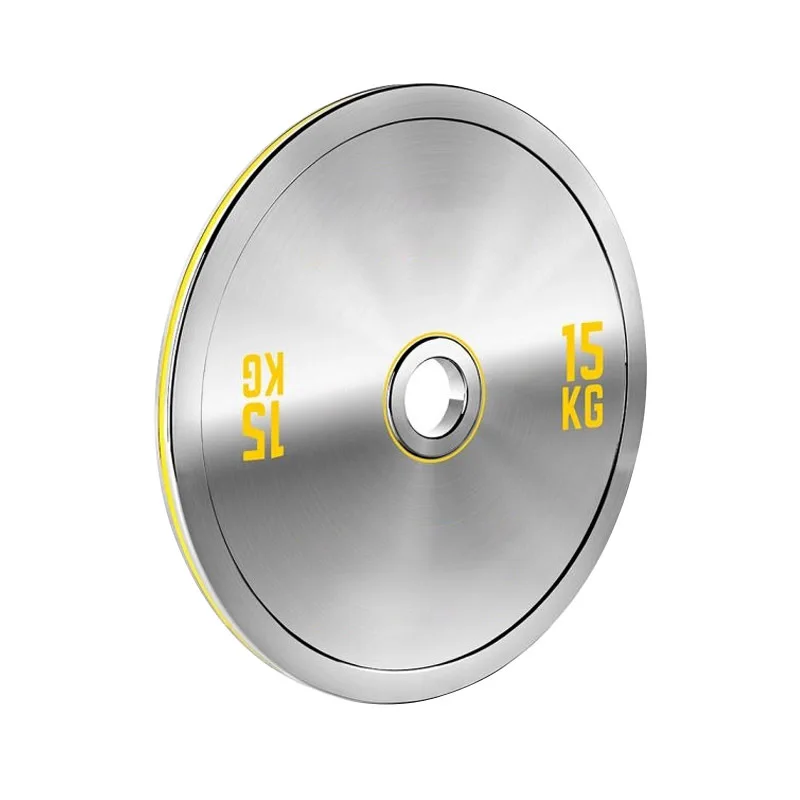 Powerlifting  Chrome Calibrated Stainless Steel  Weight Plates For Gym