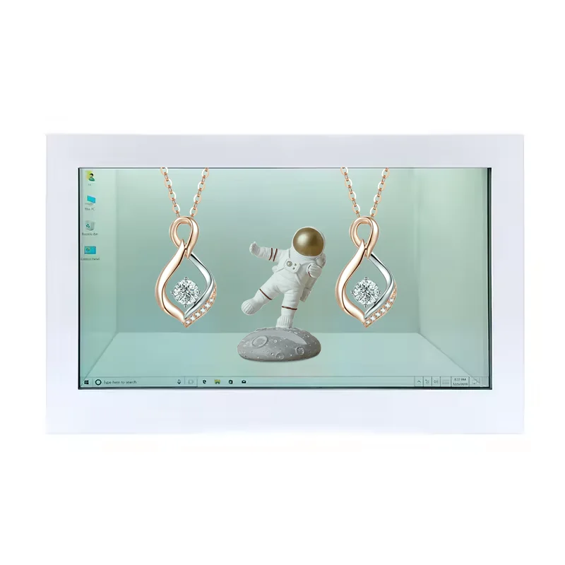 21.5 - 86 98 inch indoor 3D hologram interactive Holographic touch screen holobox showcase transparent lcd display box