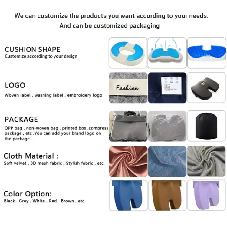 Hanchuan Best Honeycomb Heated Ireland Sharper Image Gel Seat Cushion