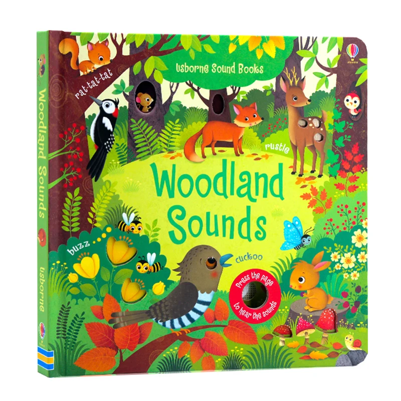 Usborne Jungle Sounds детская книга для просвещения восприятия когнитивного прикосновения и