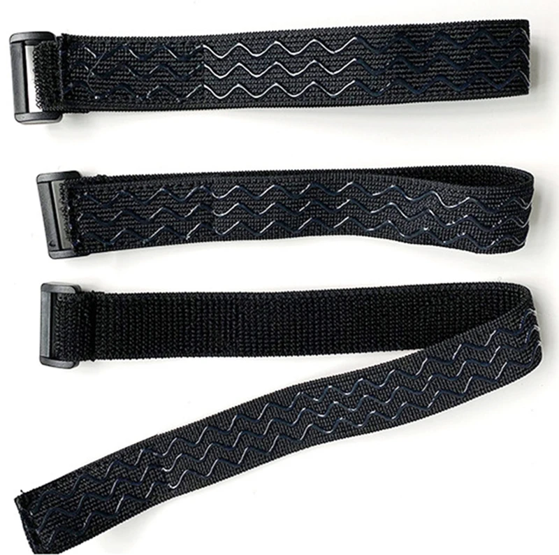 Adjustable Wave Rubber Non-Slip Buckle Hook And Loop Elastic Strap