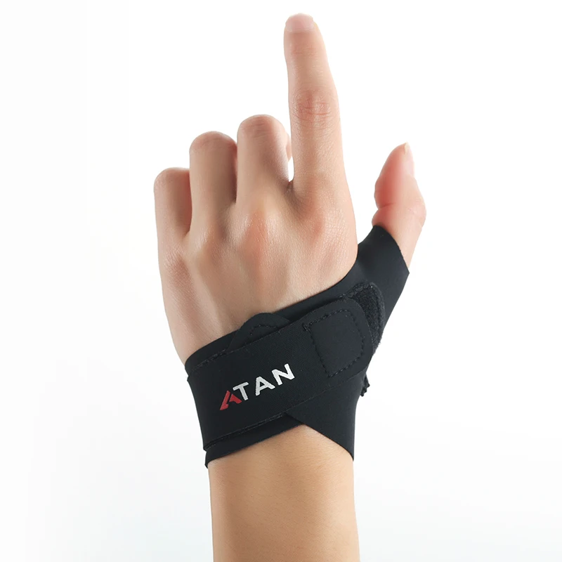 Thin and breathable tendon sheath wrist brace to protect thumb and wrist