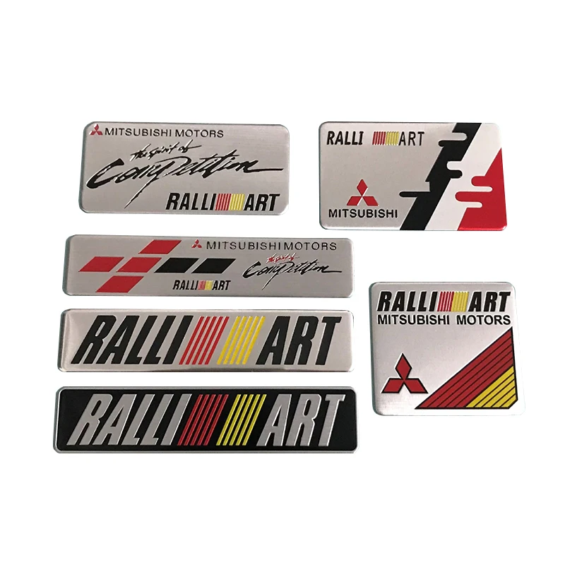 Suitable for Mitsubishi New ASX Winged God Lanser Lingshuai modified car sticker  ART metal nameplate aluminum sticker