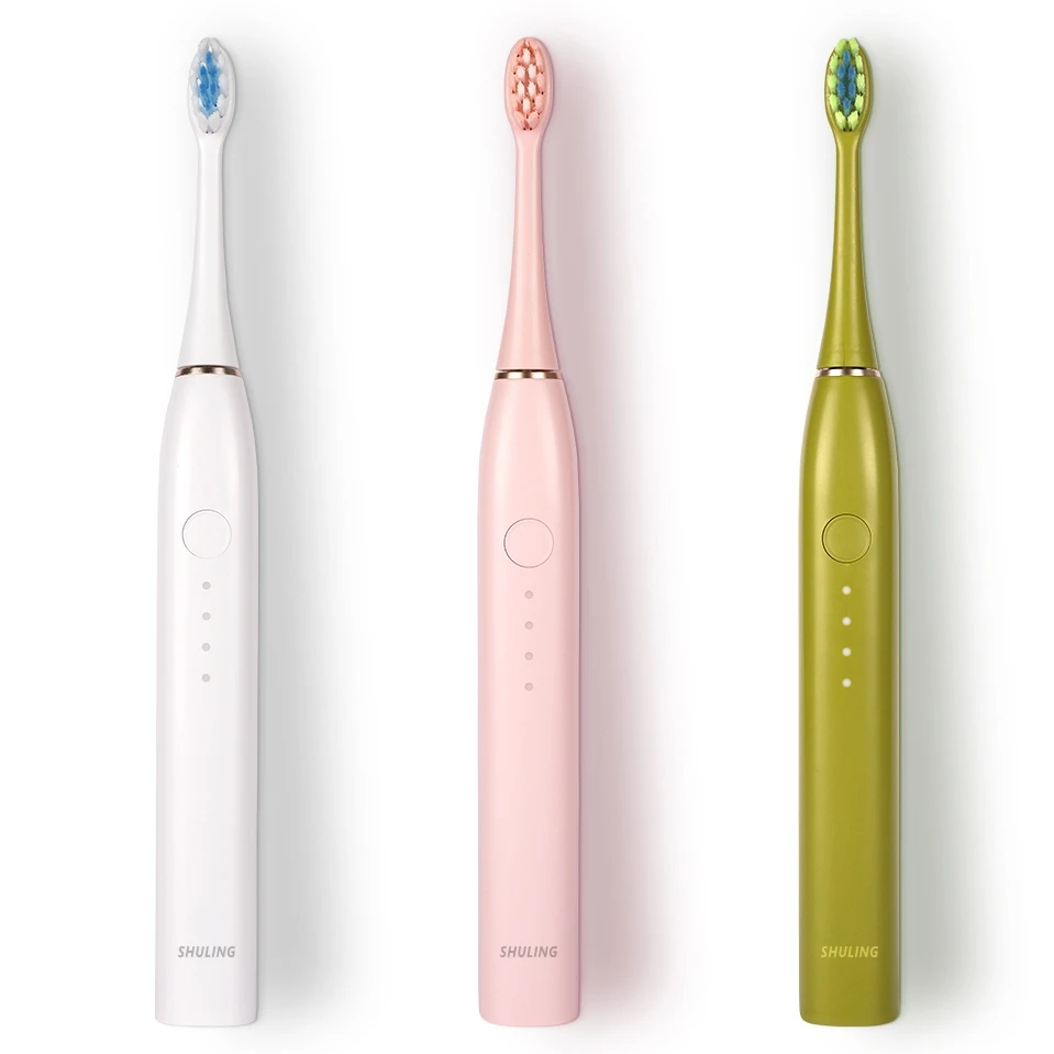 shuling sonic Oral Care Electric toothbrush 42,000 vibration black and white automatic charging toothbrush