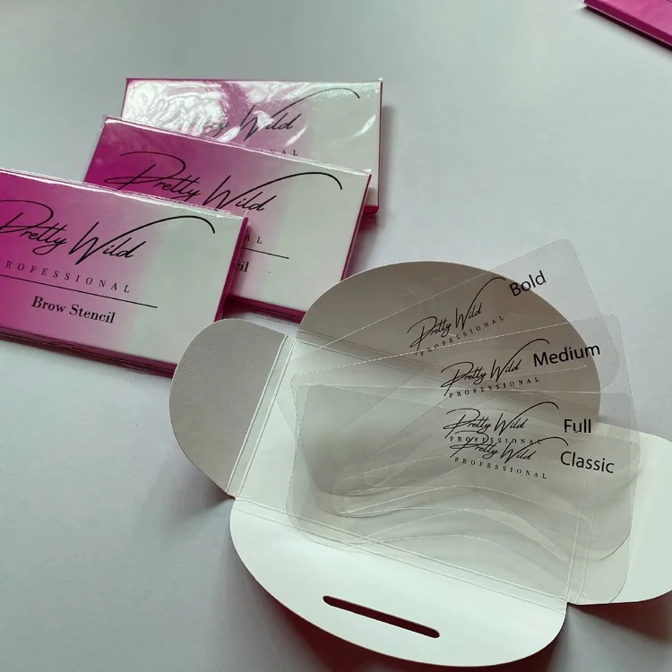 4Pcs Reusable Brow Stencils Template