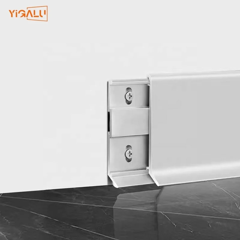 kitchen cabinet metal baseboard brushed finish aluminum skirting board interior decoration aluminum profile
