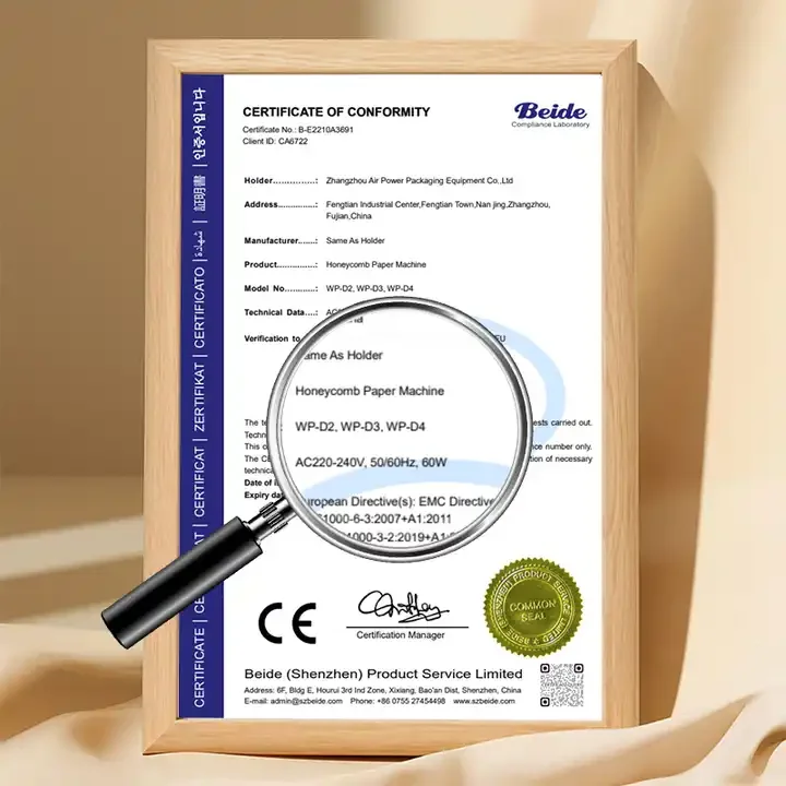 Star Manufacturer Speed 40 CM/S Cushion Packaging Roll Kraft Wrapping Machine Honeycomb Paper Dispenser