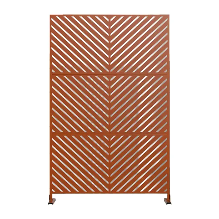 Corten стальные экраны для конфиденциальности открытый сад конфиденциальность художественные металлические панели corten стальной садовый экран